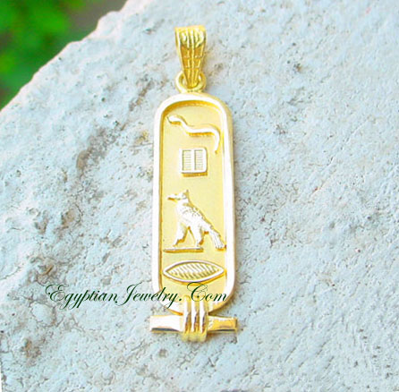 egyptian jewelry cartouche personalized pendants gold