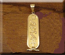 cartouche pendants egyptian personalized gold