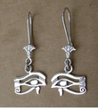 silver eye of horus earrings
