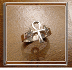 size6 rings key of life handmade - Ankh key