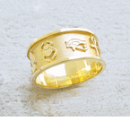 cartouche rings gold